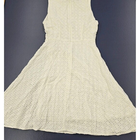 Nicole Miller NY Women's Dress Size 4 White Mini Zip Closure (A26) - Picture 4 of 11